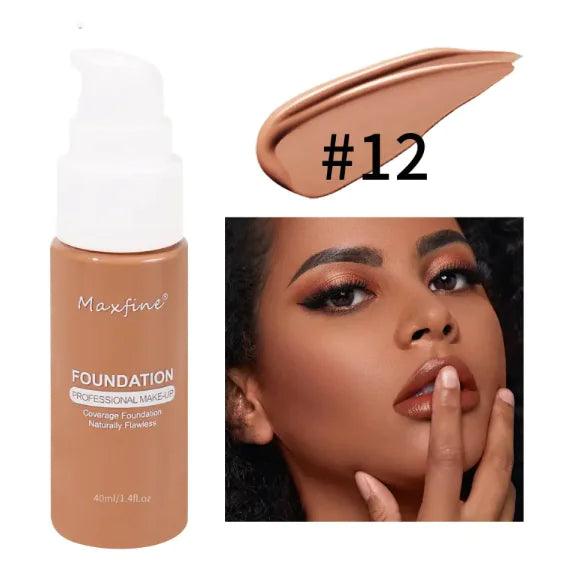 12-Color Liquid Foundation & Concealer - Soluna Bliss