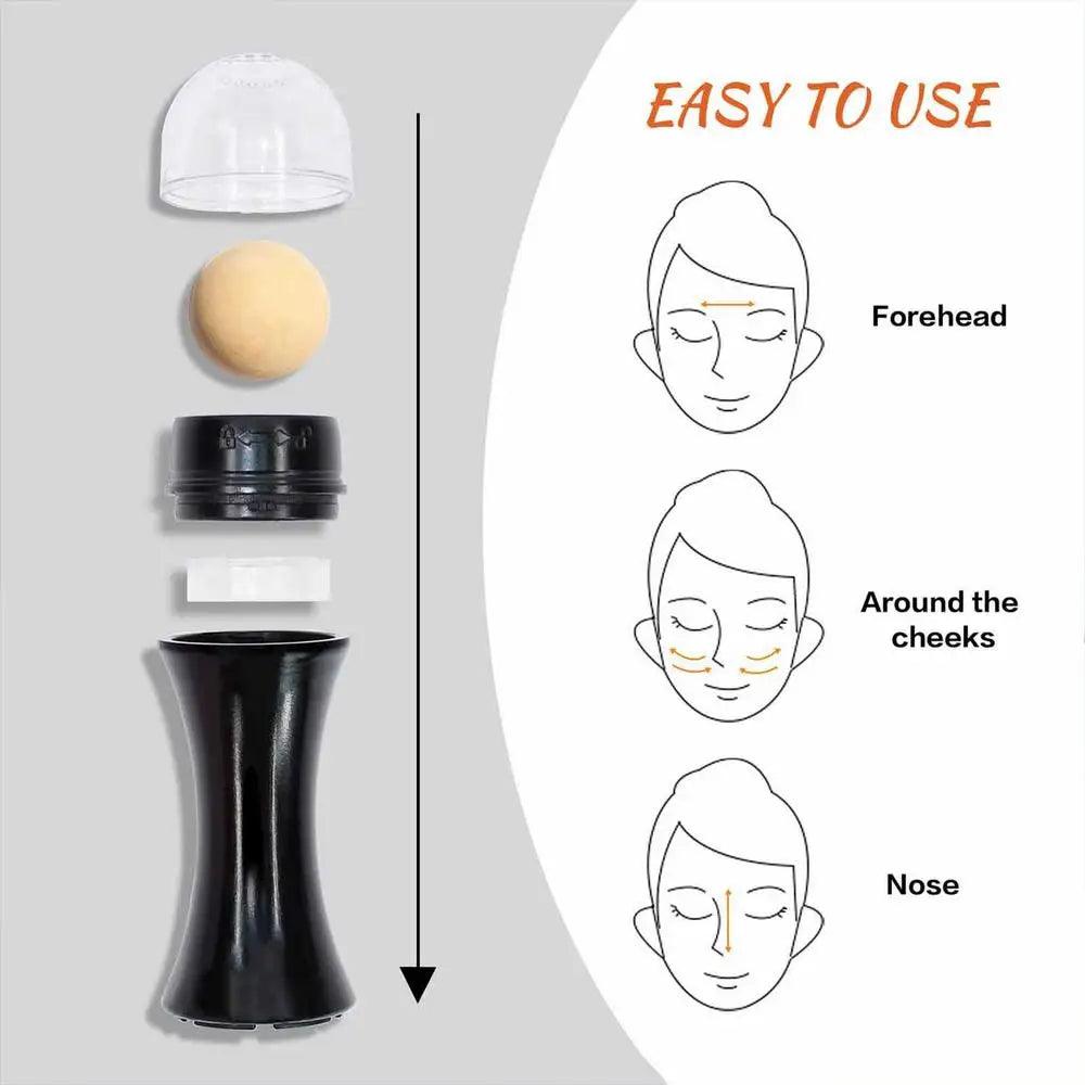 Face Roller By Revlon Oily Skin Control For Face Makeup Oil Absorbing, Volcanic Reusable Facial Skincare Tool Mini Massage - Soluna Bliss