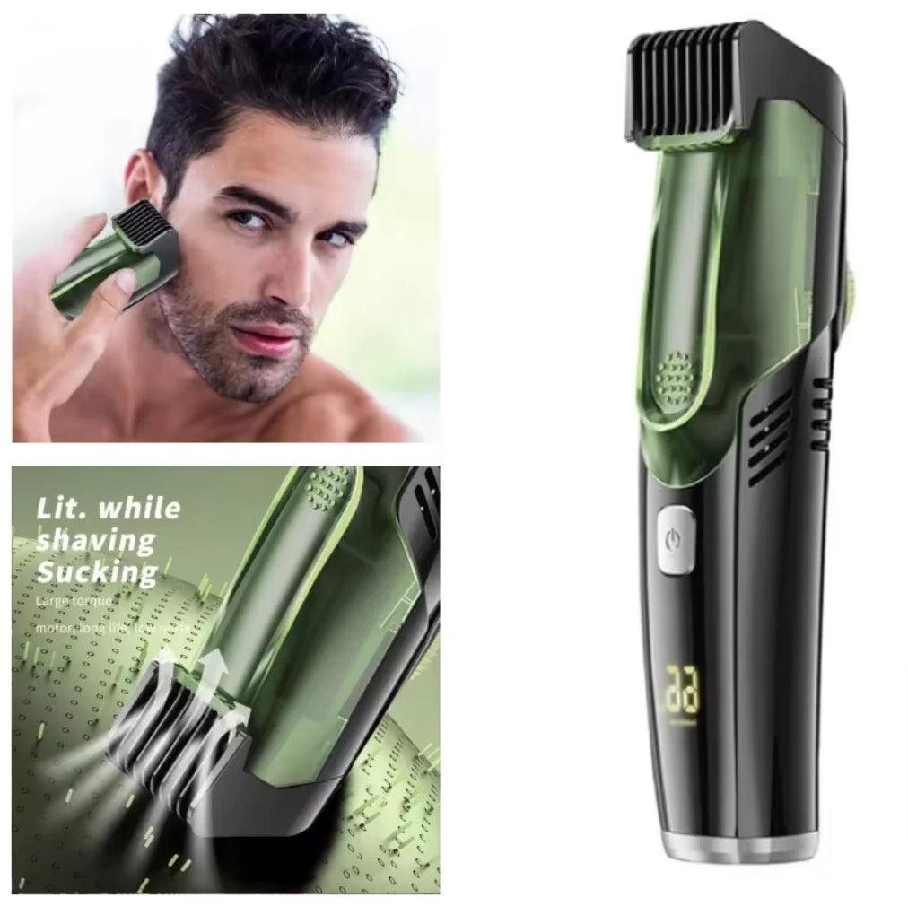 Washable Electric Vacuum Beard Trimmer - Soluna Bliss