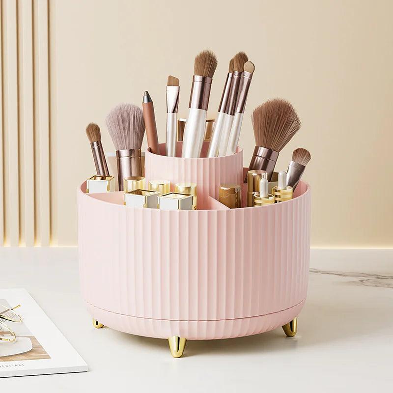 Rotating Desktop Makeup Brush Organizer - Soluna Bliss